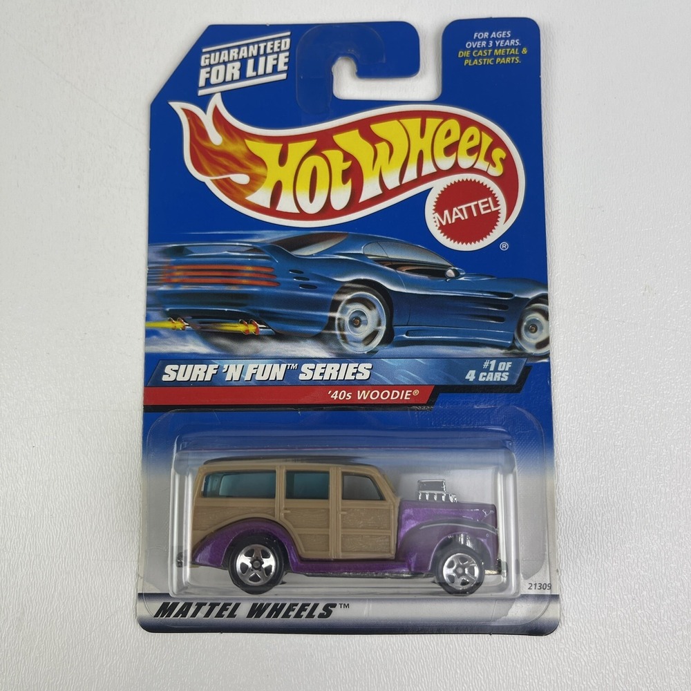 Hot Wheels 40 Woodie Surf And Fun Series Metalflake Purple